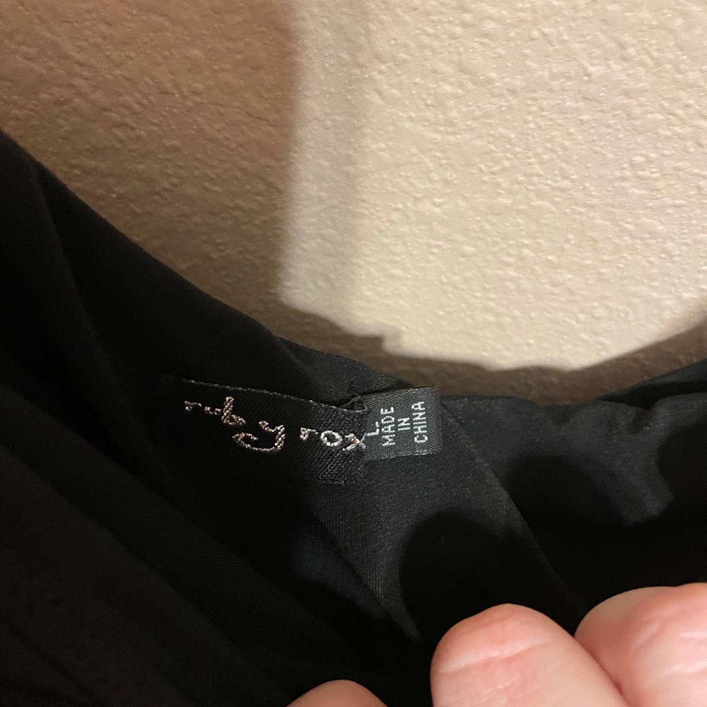 Black One Shoulder Dress - Picture 2 of 4
